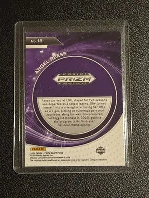 2024 Panini Prizm Draft Picks #18 Angel Reese Student Orientation Prizms Silver - Basketball Card Single
