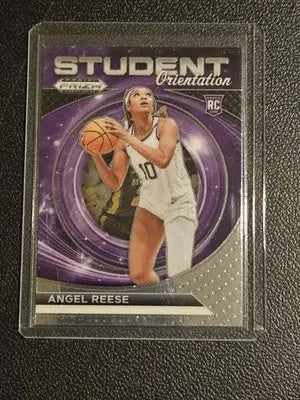 2024 Panini Prizm Draft Picks #18 Angel Reese Student Orientation Prizms Silver - Basketball Card Single