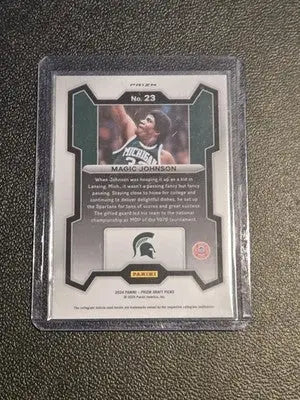 2024 Panini Prizm Draft Picks #23 Magic Johnson Prizms Purple Wave - Basketball Card Single