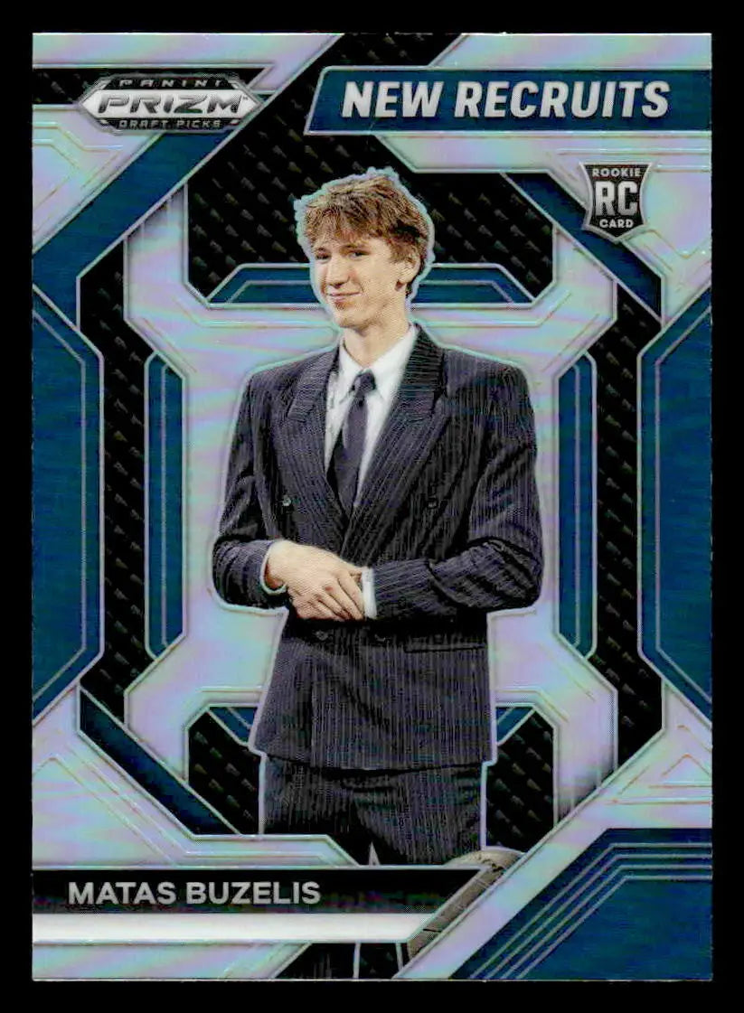 2024 Panini Prizm Draft Picks #23 Matas Buzelis New Recruits Silver Prizm - Basketball Card Single