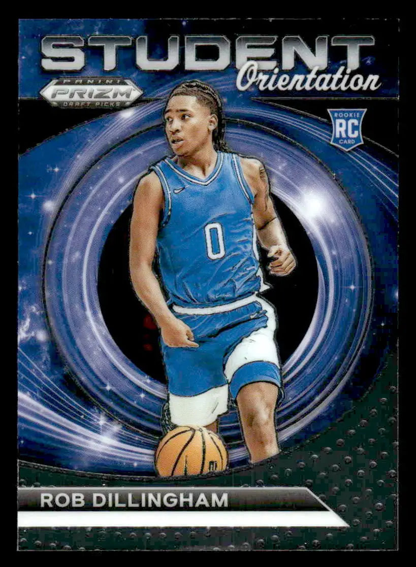 2024 Panini Prizm Draft Picks #5 Robert Dillingham Student Orientation - Basketball Card Single