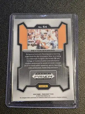 2024 Panini Prizm Draft Picks #54 Peyton Manning Silver - Football Card Single