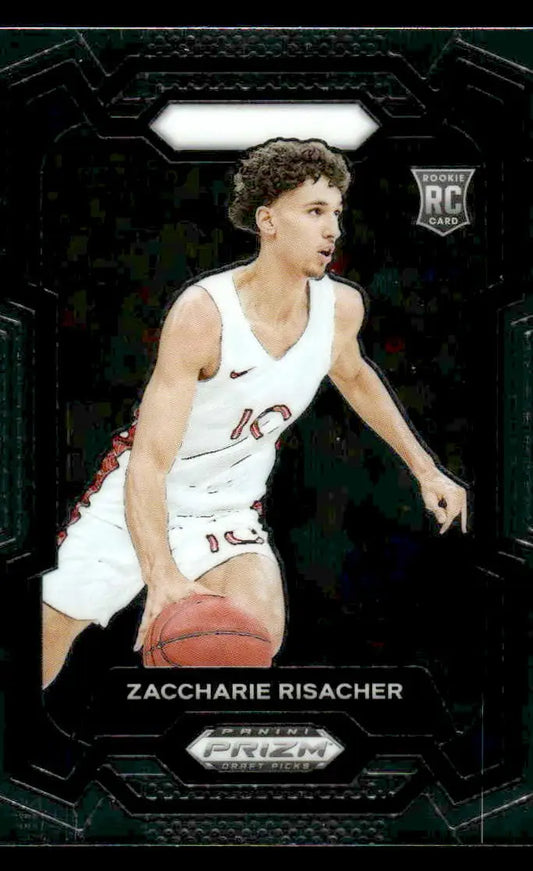 2024 Panini Prizm Draft Picks #69 Zaccharie Risacher Base RC - Basketball Card Single