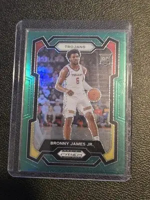 2024 Panini Prizm Draft Picks #86 Bronny James Jr. Prizms Green - Basketball Card Single