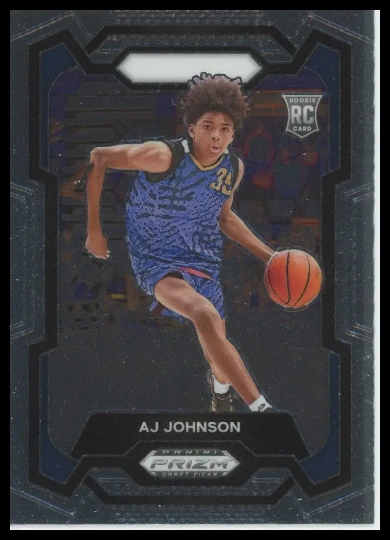 2024 Panini Prizm Draft Picks AJ Johnson #90 Rookie Basketball Card NCAA Sports - Basketball Card Single