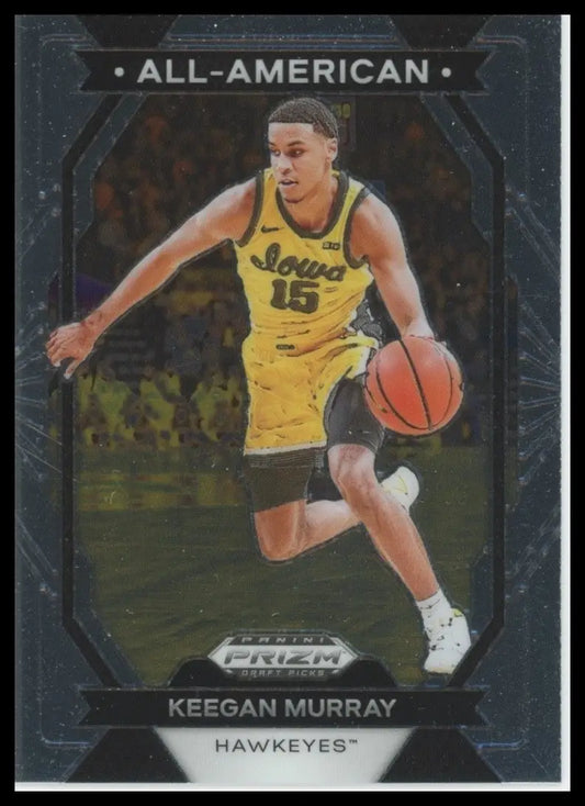 2024 Panini Prizm Draft Picks All American Keegan Murray #19 Iowa Hawkeyes Card - Basketball Card Single