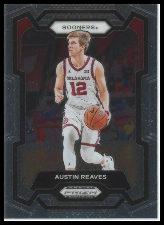 2024 Panini Prizm Draft Picks Austin Reaves #40 Oklahoma Sooners Basketball Card