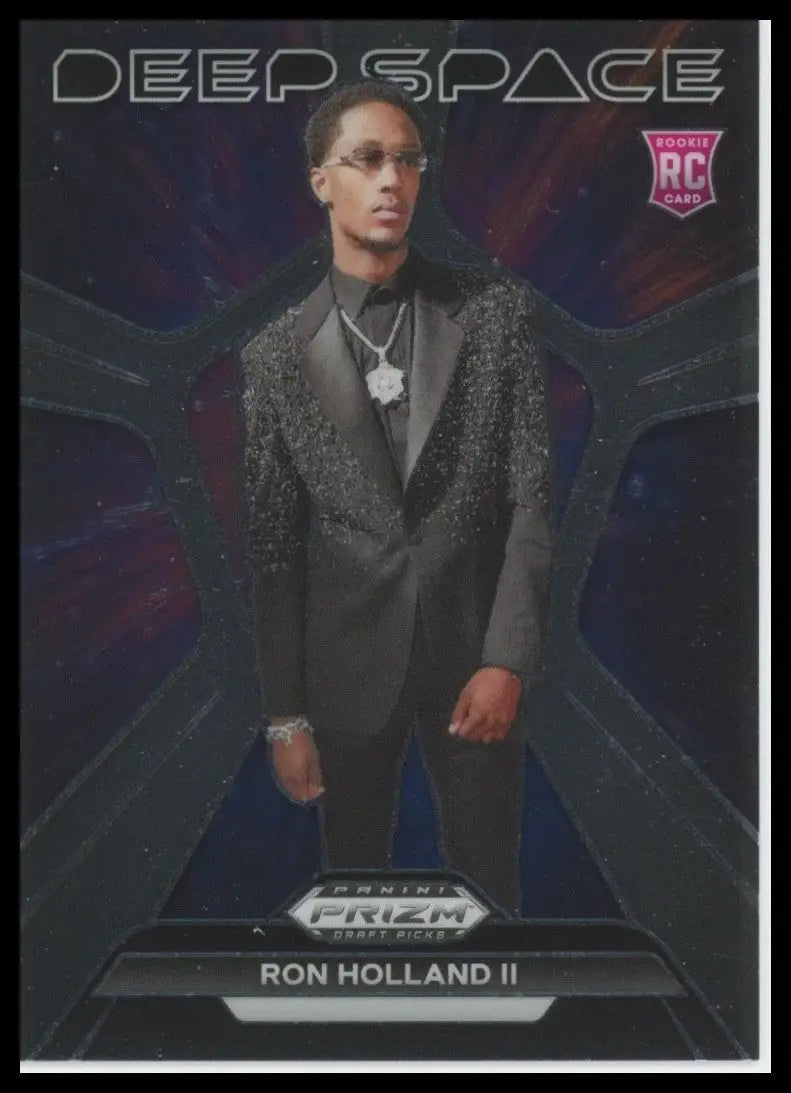 2024 Panini Prizm Draft Picks Deep Space Ron Holland II Rookie #3 Basketball - Basketball Card Single