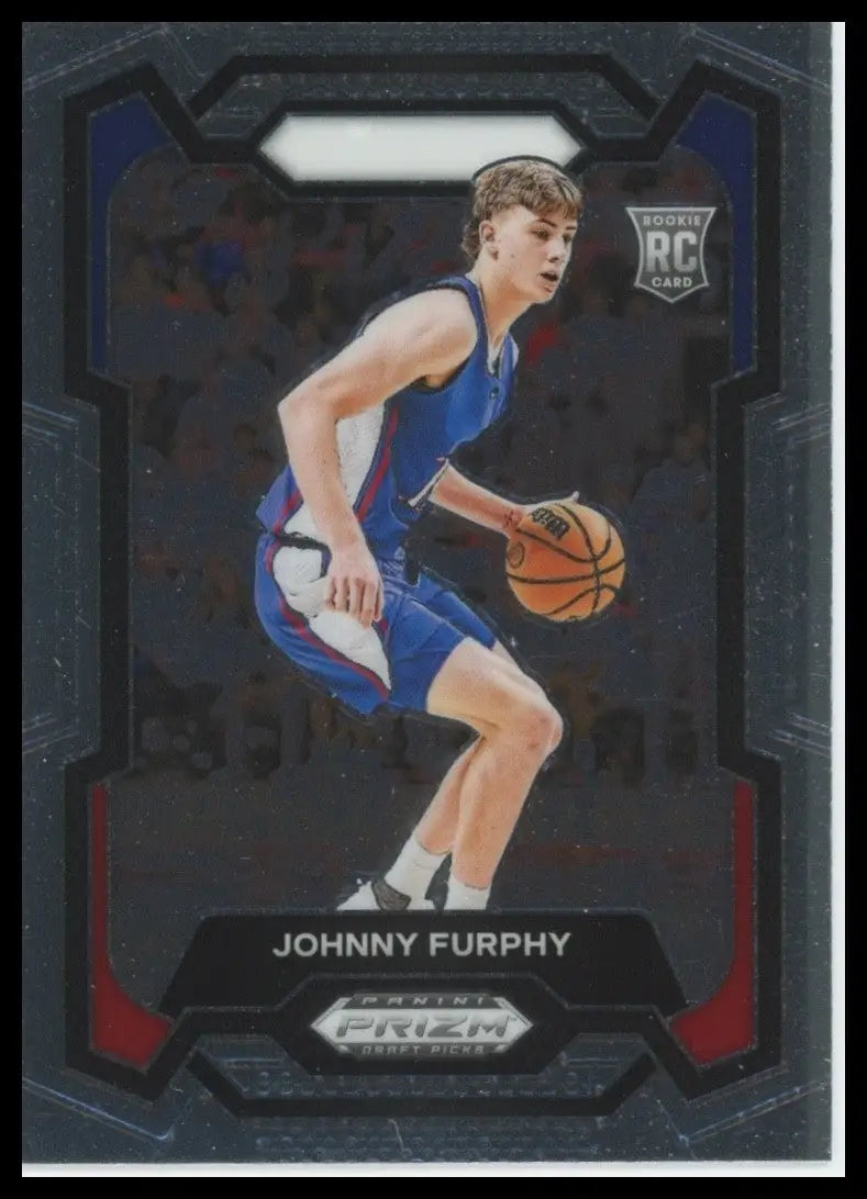 2024 Panini Prizm Draft Picks Johnny Furphy #91 Rookie Basketball Card NCAA - Basketball Card Single