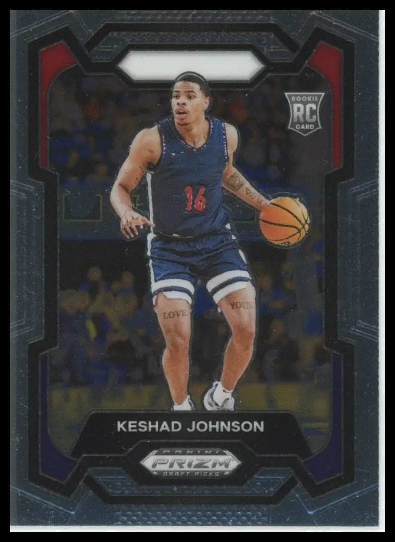 2024 Panini Prizm Draft Picks Keshad Johnson #66 Rookie Basketball Card NCAA - Basketball Card Single