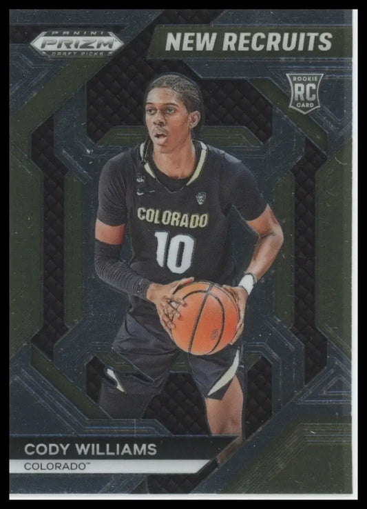 2024 Panini Prizm Draft Picks New Recruits Cody Williams Rookie #22 Colorado - Basketball Card Single