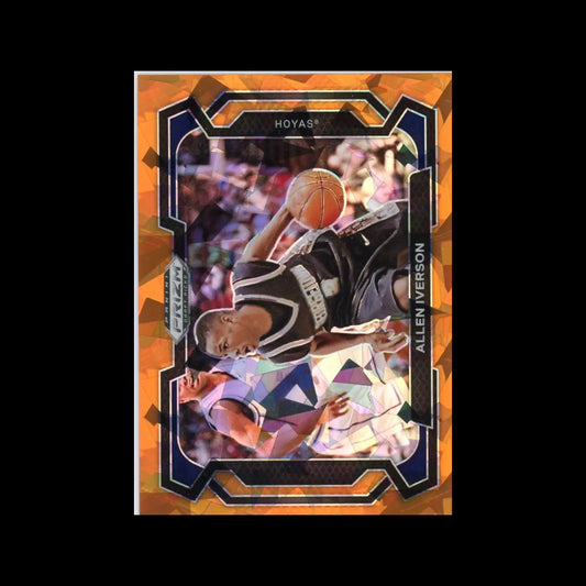 2024 Panini Prizm Draft Picks Orange Ice Variations #1 - 100 Complete Your Set - #33 Allen Iverson - Basketball Card