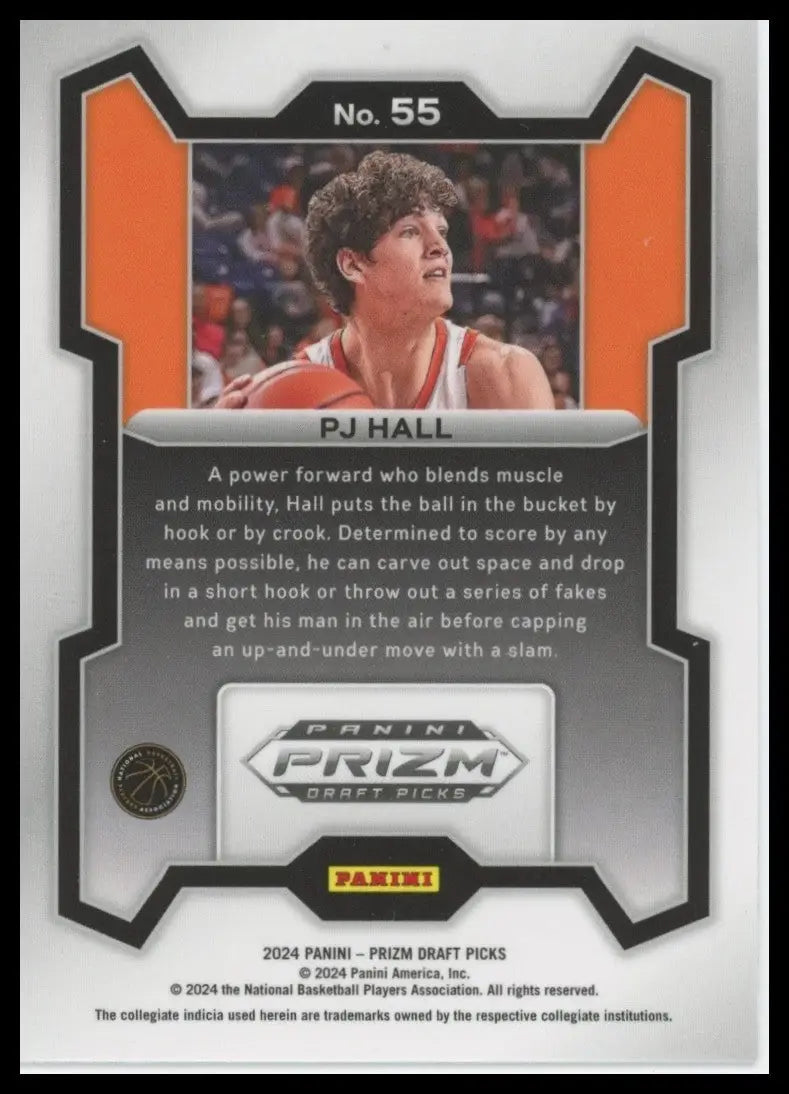 2024 Panini Prizm Draft Picks PJ Hall #55 Rookie Basketball Card NCAA Sports - Basketball Card Single