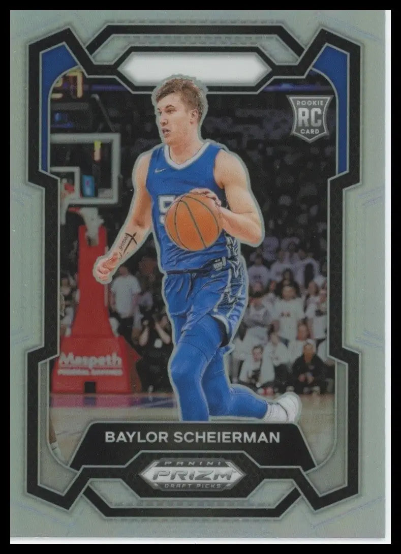 2024 Panini Prizm Draft Picks Silver Baylor Scheierman Rookie #68 Basketball