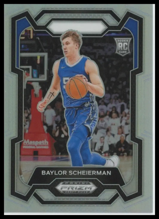 2024 Panini Prizm Draft Picks Silver Baylor Scheierman Rookie #68 Basketball