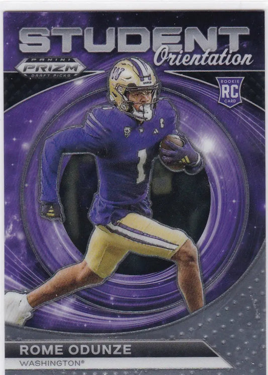 2024 Panini Prizm Draft Picks #SO-RO Rome Odunze Student Orientation RC - Football Card Single