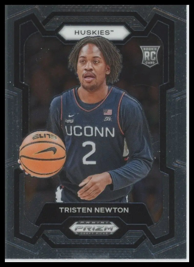 2024 Panini Prizm Draft Picks Tristen Newton #51 Rookie UCONN Huskies Basketball