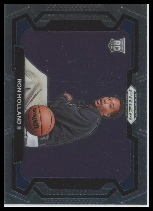 2024 Panini Prizm Draft Picks Variation Ron Holland II Rookie #8 Basketball Card