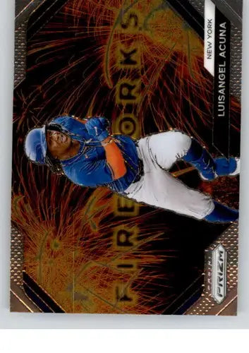 2024 Panini Prizm Fireworks #11 Luisangel Acuna NM-MT Mets ID:76476 - Baseball Card Single