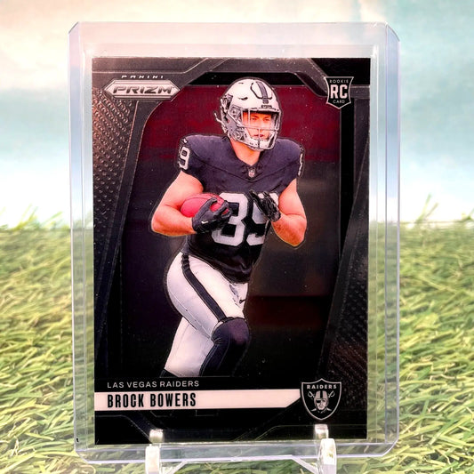 2024 Panini Prizm Football Brock Bowers (RC) No. 315 Las Vegas Raiders Rookie - Football Card Single