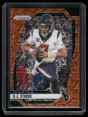 2024 Panini Prizm Football C.J. Stroud #111 Disco Orange Football - Football Card Single