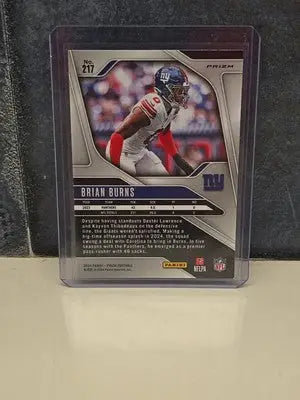 2024 Panini Prizm - Green Pulsar #217 Brian Burns - Football Card Single