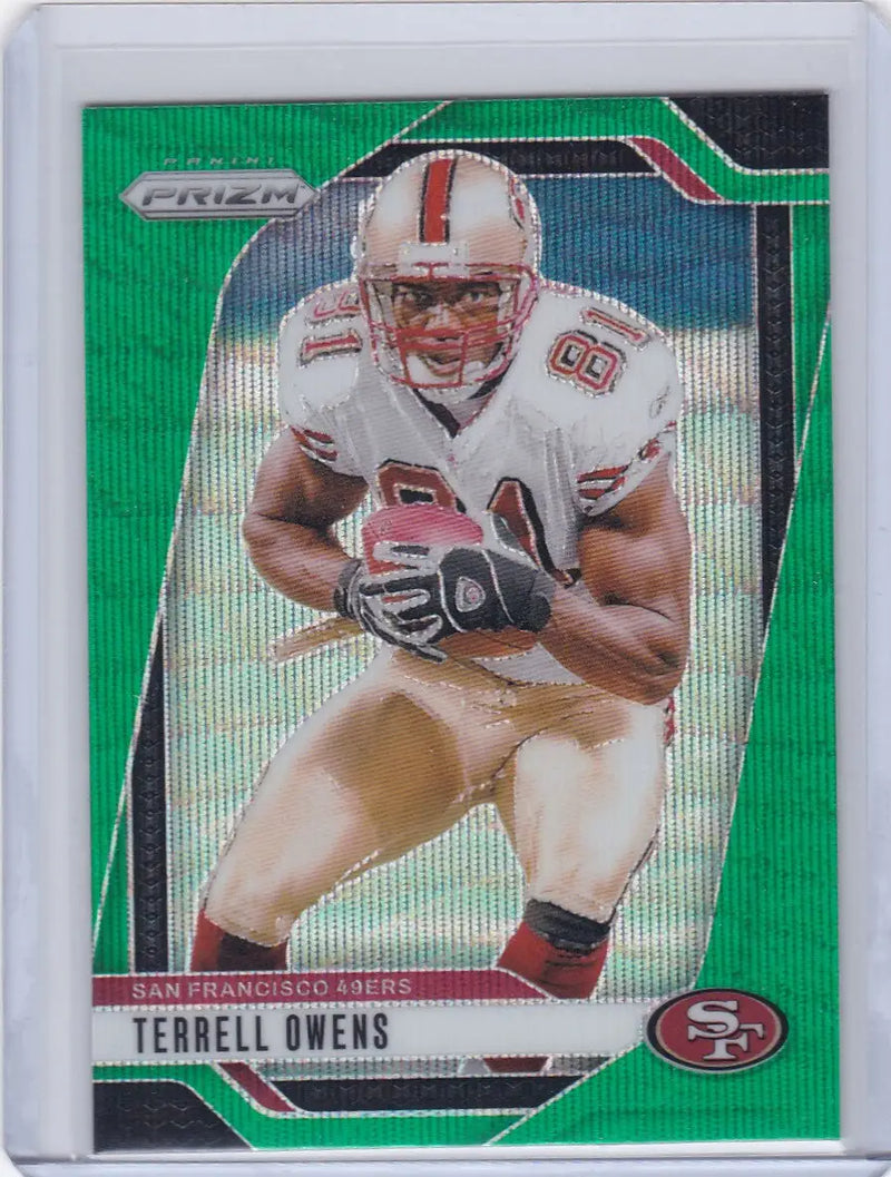 2024 Panini Prizm Green Wave #257 Terrell Owens - San Francisco 49ers - Football Card Single