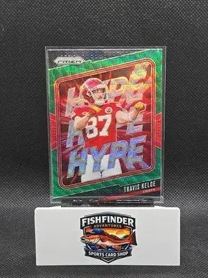 2024 Panini Prizm - Hype Travis Kelce #7 Green Wave Prizm - Football Card Single