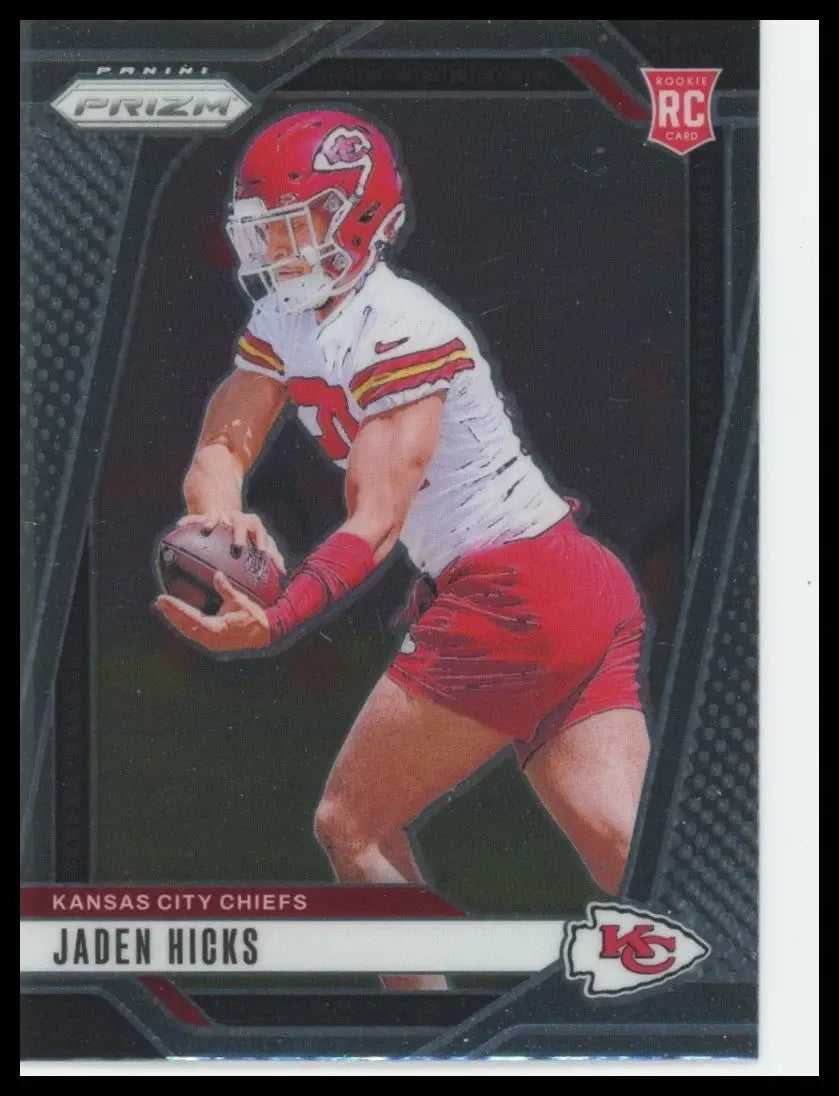 2024 Panini Prizm Jaden Hicks Rookie #336 Kansas City Chiefs Football Card NFL - Football Card Single