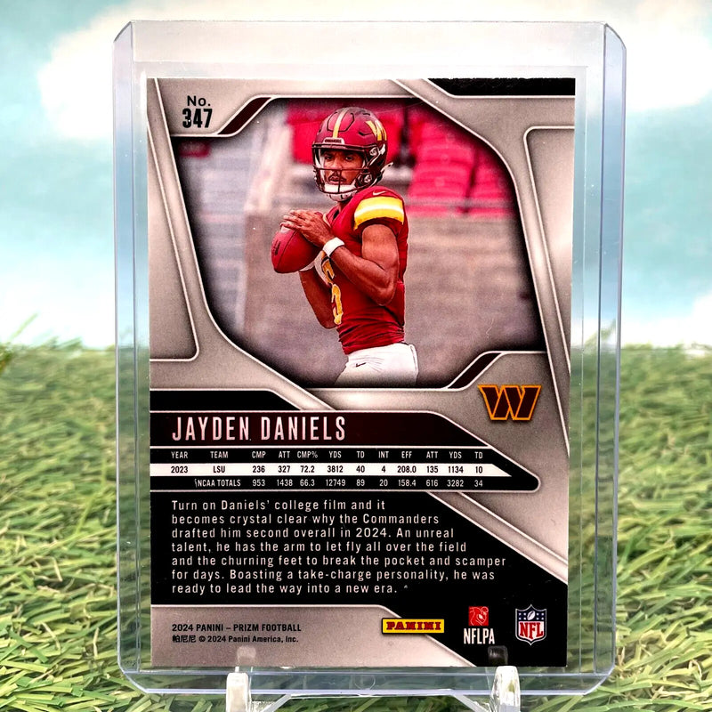 2024 Panini Prizm Jayden Daniels Rookie Card Base No. 347 - Football Card Single