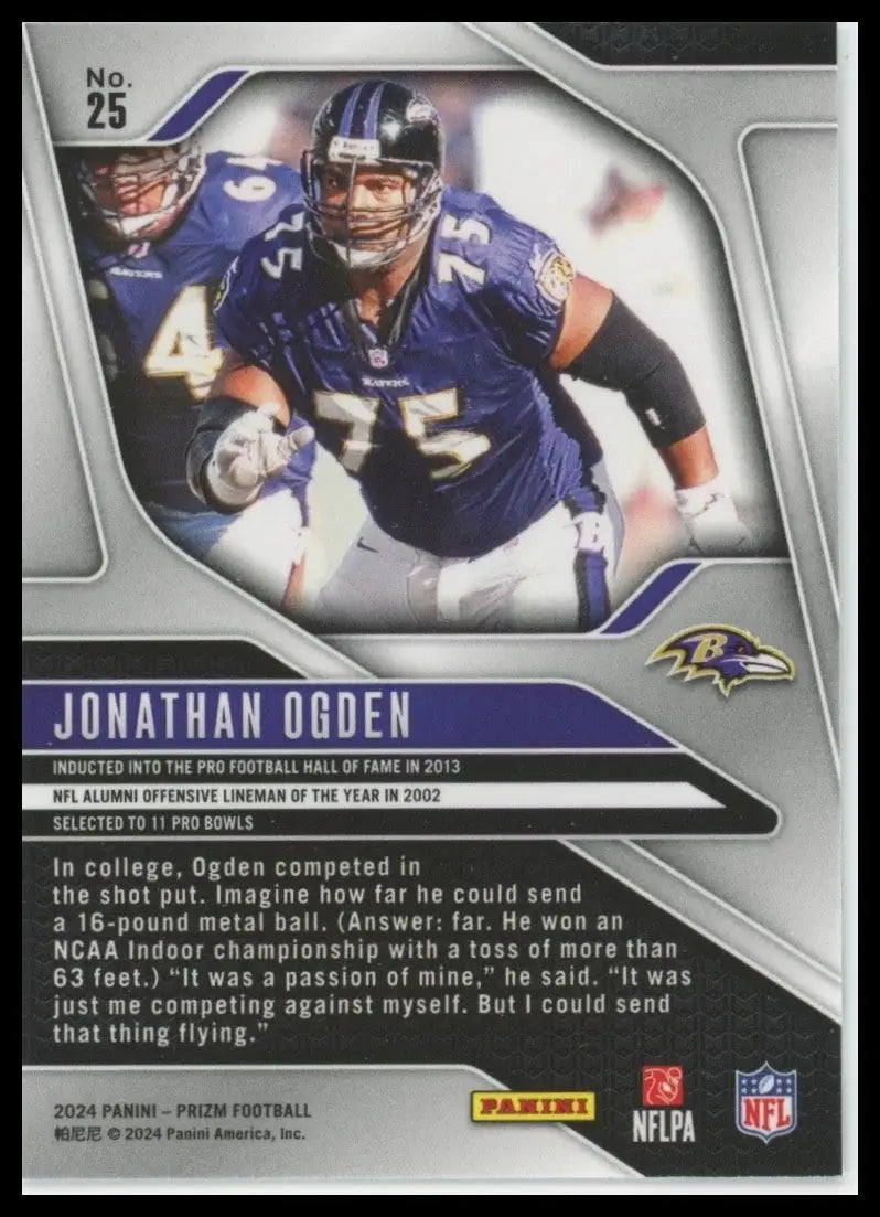 2024 Panini Prizm - Jonathan Ogden #25
