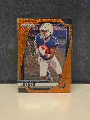 2024 Panini Prizm Josh Downs Orange Disco Prizm #122 Indianapolis Colts - Football Card Single