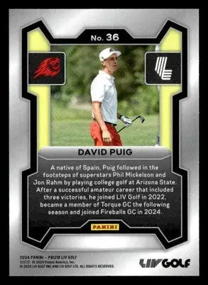 2024 Panini Prizm LIV #36 David Puig - Other