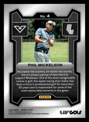 2024 Panini Prizm LIV #4 Phil Mickelson - Other