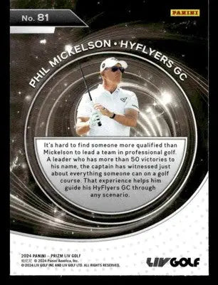 2024 Panini Prizm LIV #81 Phil Mickelson - Other