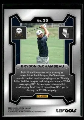 2024 Panini Prizm LIV Bryson DeChambeau #35 Crushers - Golf Card Single