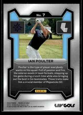 2024 Panini Prizm LIV Ian Poulter #7 Majesticks - Other