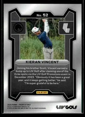 2024 Panini Prizm LIV Kieran Vincent #52 RC Legion XIII - Football Card Single
