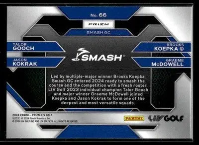 2024 Panini Prizm LIV Kokrak/KoepkaGooch/McDowell #66 Silver Smash - Other