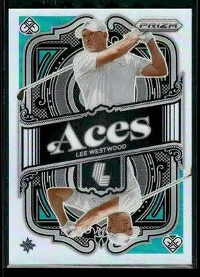 2024 Panini Prizm LIV Lee Westwood #7 Aces Teal SN Majesticks - Other