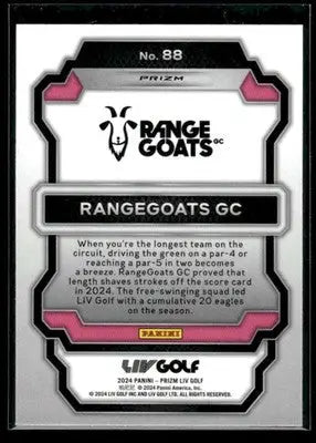 2024 Panini Prizm LIV RangeGoats #96 Silver RangeGoats - Other
