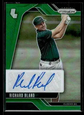 2024 Panini Prizm LIV Richard Bland #SIG-RBL Signatures Green SN,AU Cleeks - Golf Card Single