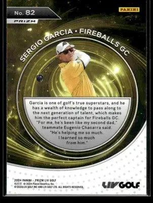 2024 Panini Prizm LIV Sergio Garcia #82 Silver Fireballs - Other