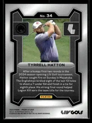 2024 Panini Prizm LIV Tyrrell Hatton #34 RC Legion XIII - Other
