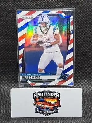 2024 Panini Prizm - Miles Sanders #38 Red White & Blue Prizm - Football Card Single