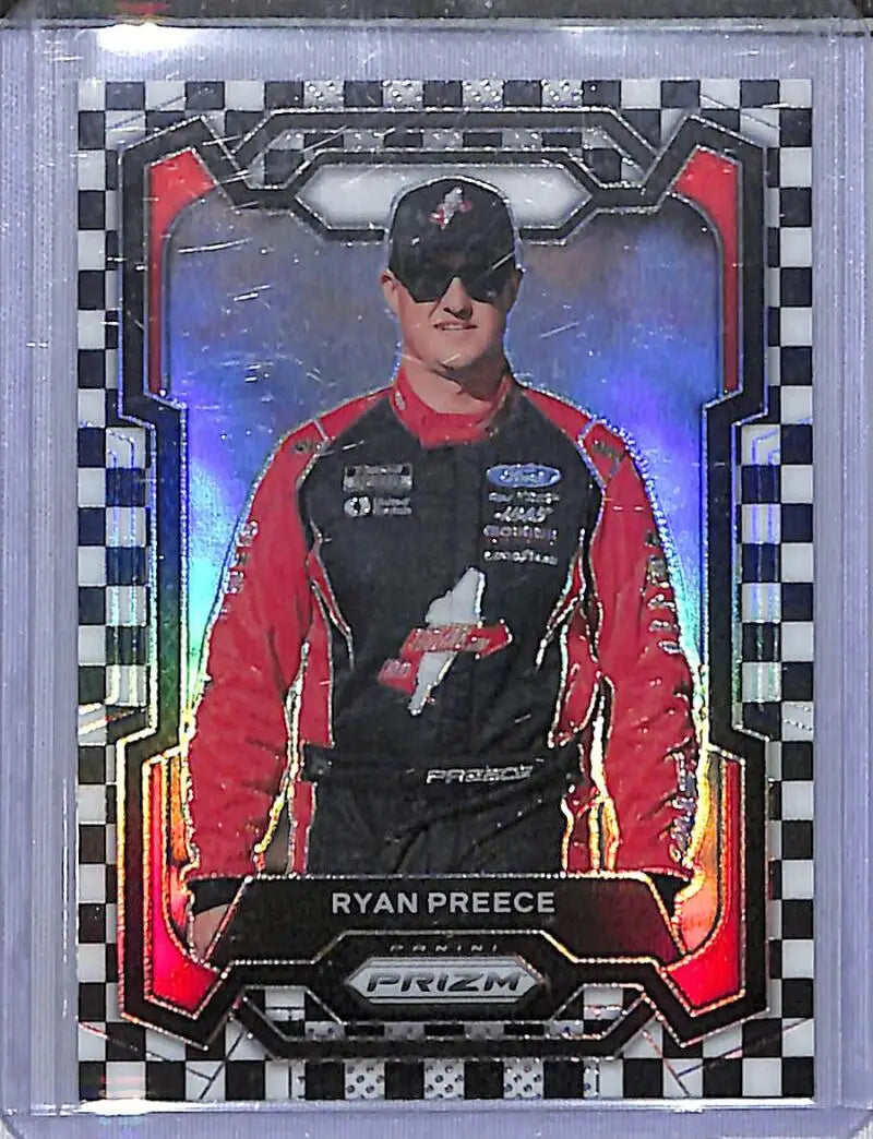 2024 Panini Prizm NASCAR Checkered Flag #40 Ryan Preece NM-MT 26/75 - Racing Card Single