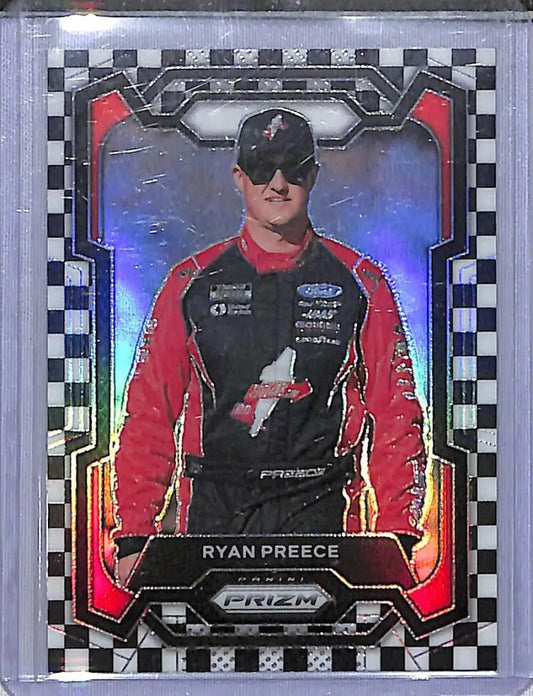 2024 Panini Prizm NASCAR Checkered Flag #40 Ryan Preece NM-MT 26/75 - Racing Card Single