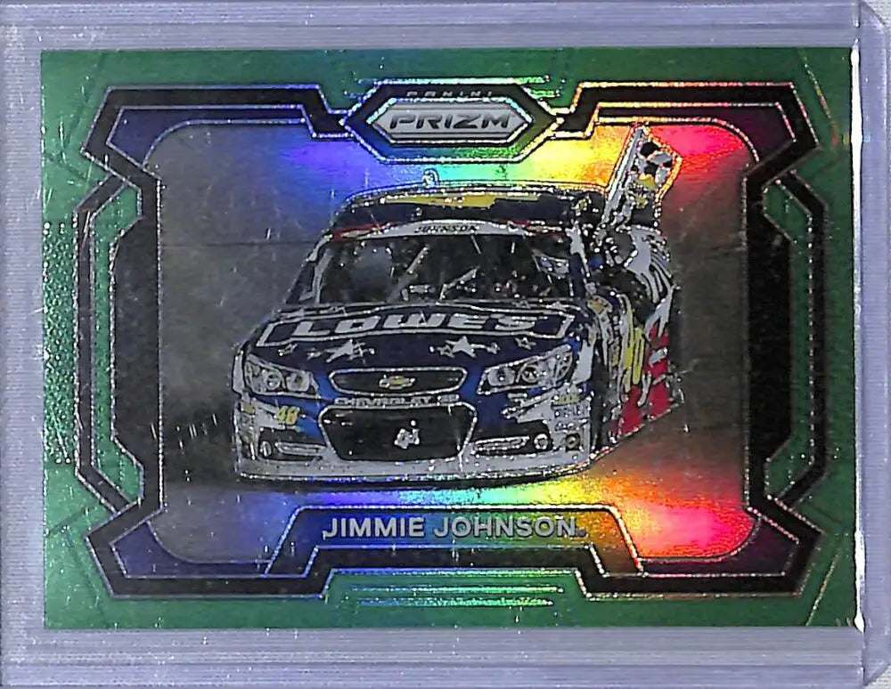 2024 Panini Prizm NASCAR Green #18 Jimmie Johnson NM-MT - Racing Card Single
