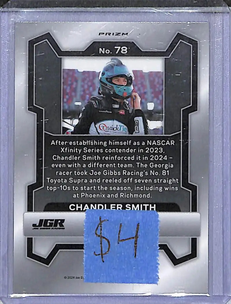 2024 Panini Prizm NASCAR Green #78 Chandler Smith NM-MT - Racing Card Single