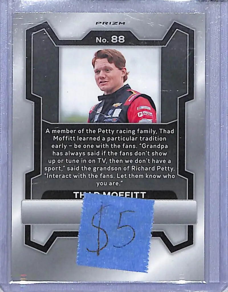 2024 Panini Prizm NASCAR Green #88 Thad Moffitt NM-MT - Racing Card Single